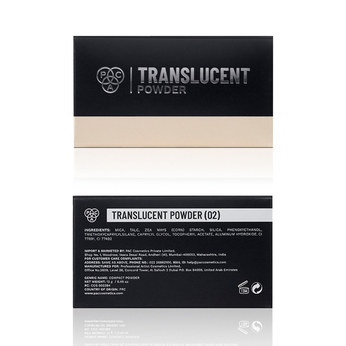 PAC Studio Translucent Powder - 02 | Grocsy