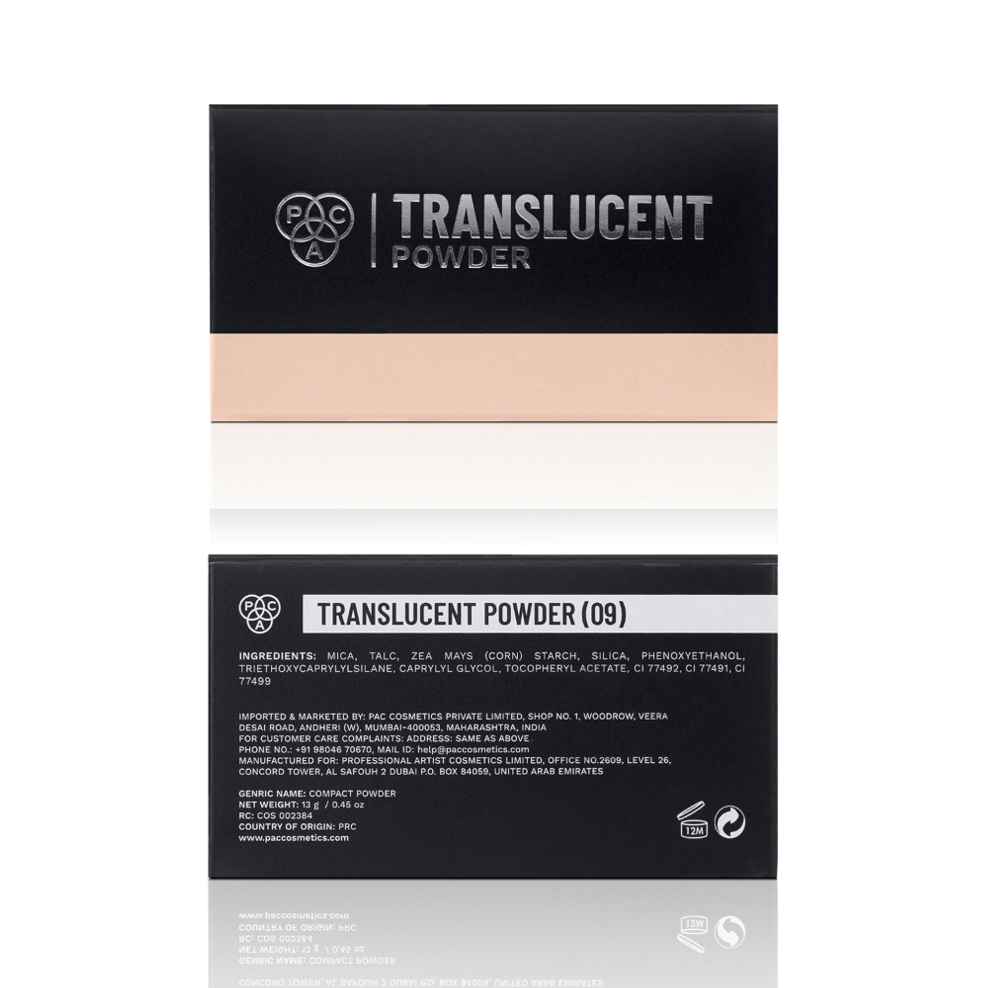 PAC Studio Translucent Powder - 09 | Grocsy