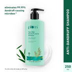 Plum Tea Tree Dandruff Control Shampoo, Paraben-Free with Piroctone Olamine | Grocsy