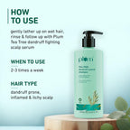 Plum Tea Tree Dandruff Control Shampoo, Paraben-Free with Piroctone Olamine | Grocsy