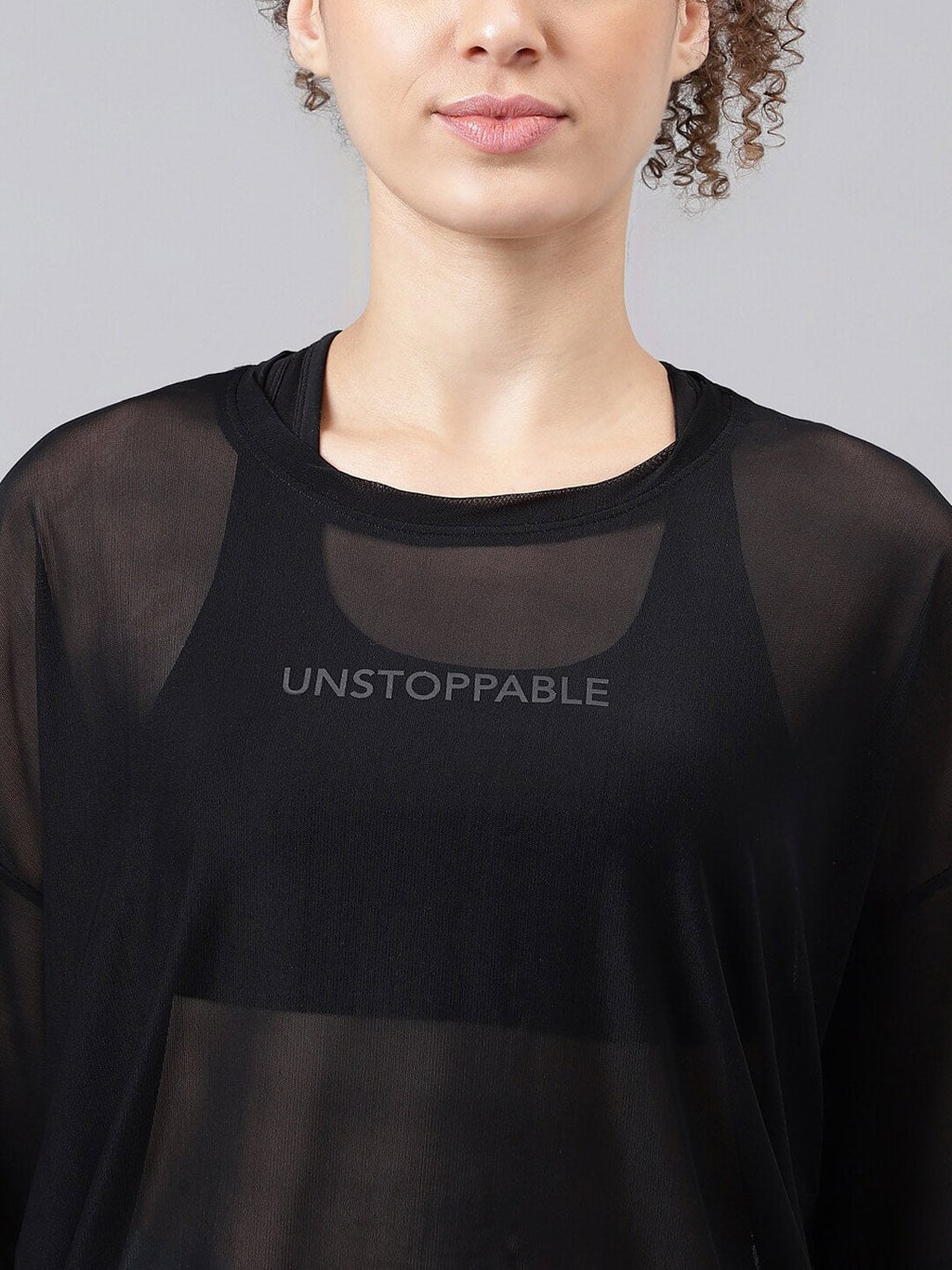 MKH Typography Printed Relaxed Fit Sheer Dri-FIT T-shirt | Grocsy