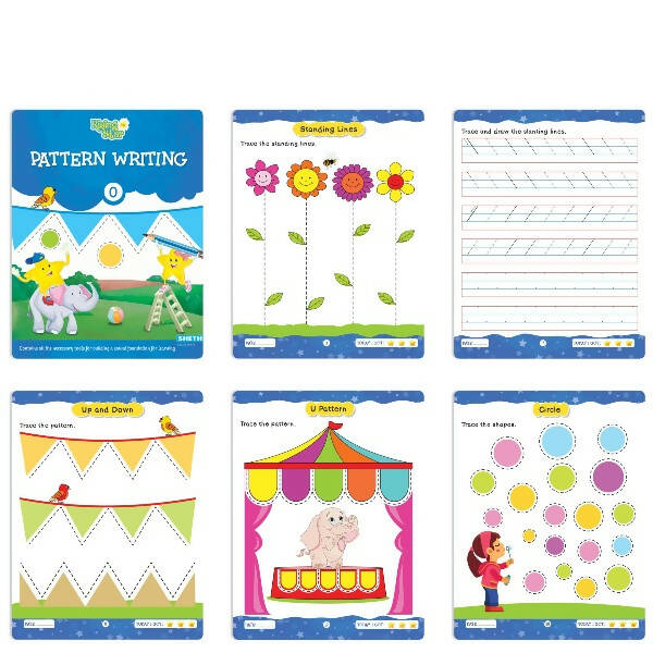 Rising Star Preschool Learning Nursery Kit A| General Knowledge| Know Your Alphabet| Numbers| Rhymes & Stories| Worksheets & Assessment Book | Grocsy