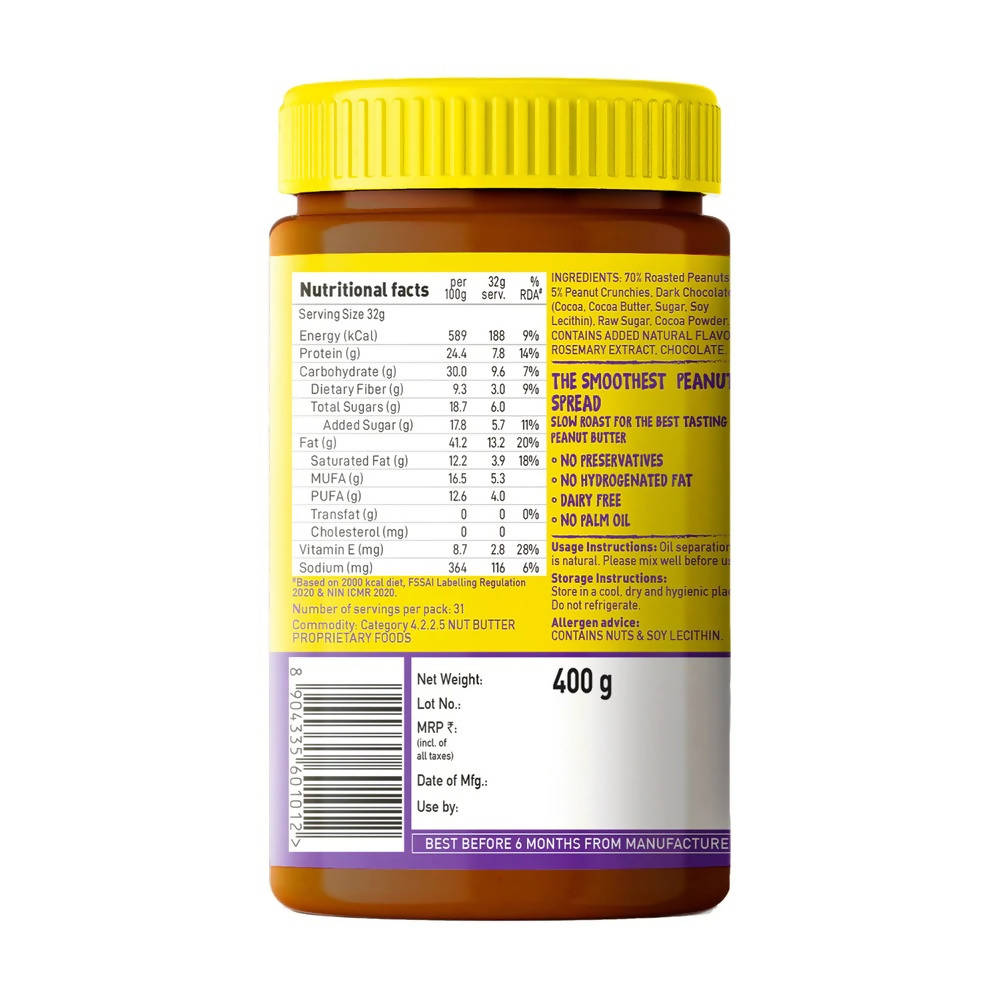 Yoga Bar Crunchy Dark Chocolate Peanut Butter | Grocsy