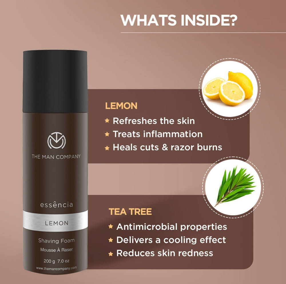 The Man Company Shaving Foam Lemon | Grocsy