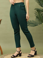 TAG 7 Women Mid-Rise Ankle-Length Leggings | Grocsy