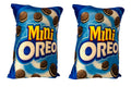 Unique Fashion Pack of 2 Microfibre Filled Reversible Cushion For Kids - 2 Mini Oreo | Grocsy