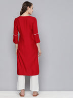 HERE&NOW Embroidered Thread Work Kurta | Grocsy