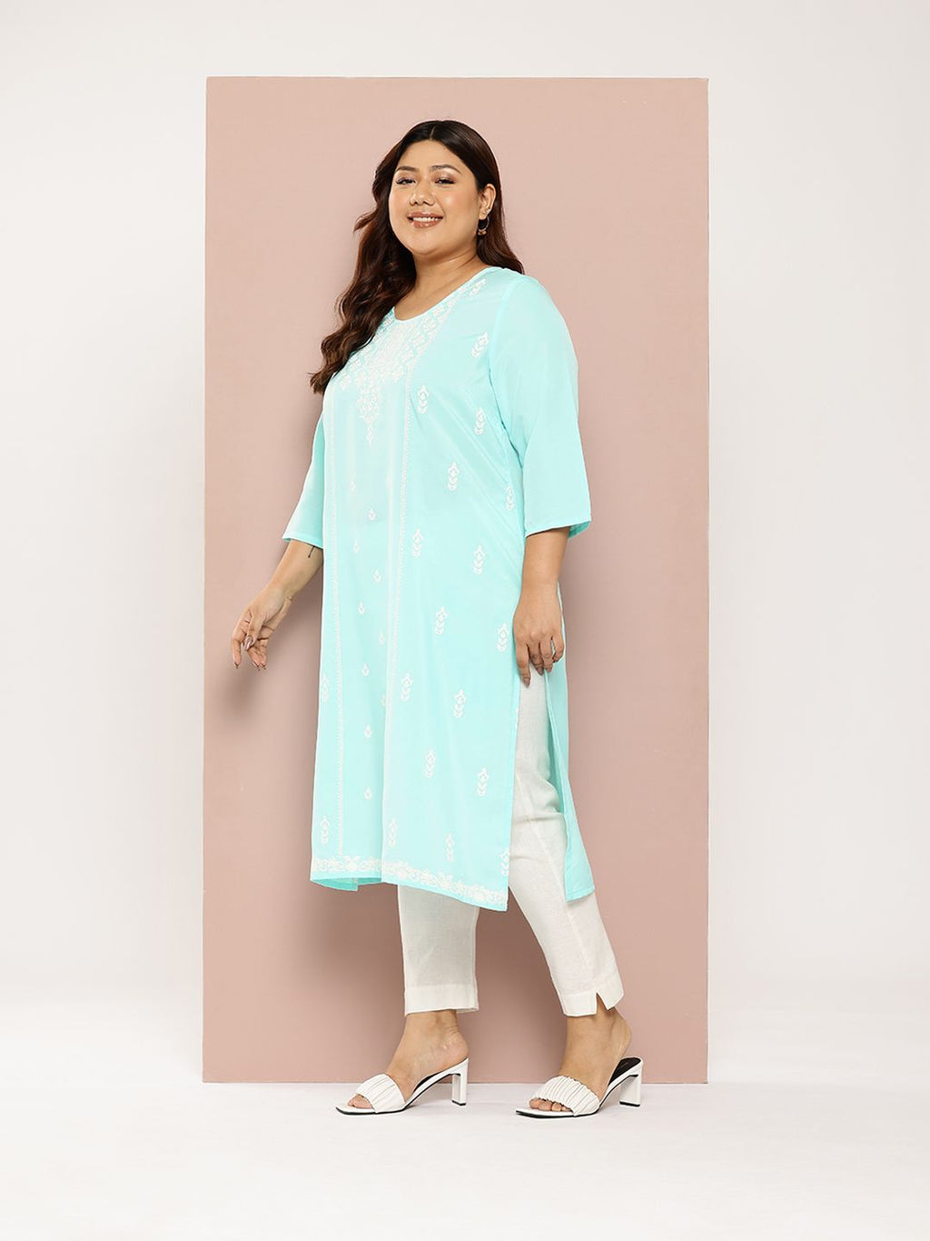 Sztori Plus Size Ethnic Motifs Printed Kurta | Grocsy