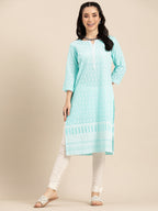 Sangria Women Ethnic Motifs Embroidered Kurta | Grocsy