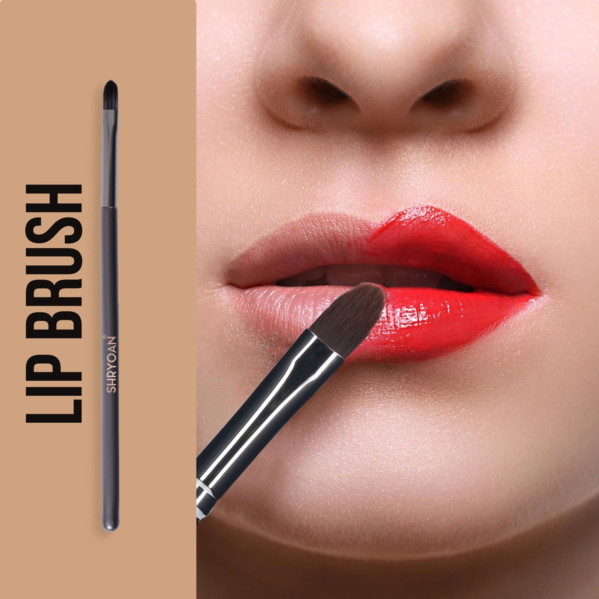 Shryoan Lip Brush with Soft & Synthetic Bristles | Grocsy