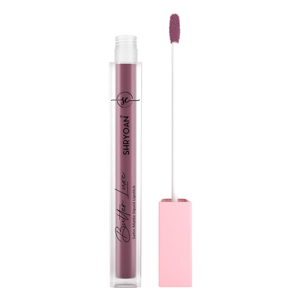 Shryoan Butter Luxe Satin Matte Liquid Lipstick - Dusty Rose 02 | Grocsy