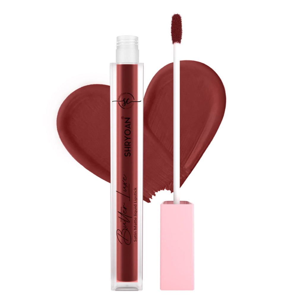 Shryoan Butter Luxe Satin Matte Liquid Lipstick - Drama Mama 08 | Grocsy