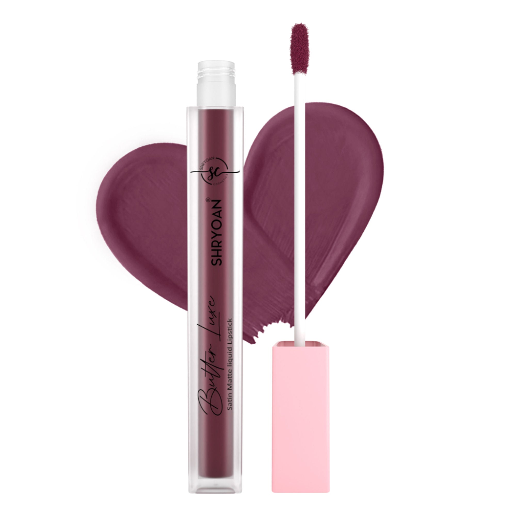 Shryoan Butter Luxe Satin Matte Liquid Lipstick - Plush Plum 09 | Grocsy