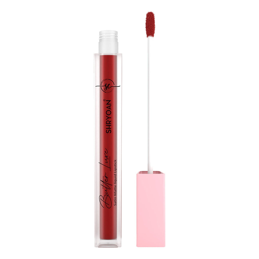 Shryoan Butter Luxe Satin Matte Liquid Lipstick - Lost Cherry 16 | Grocsy