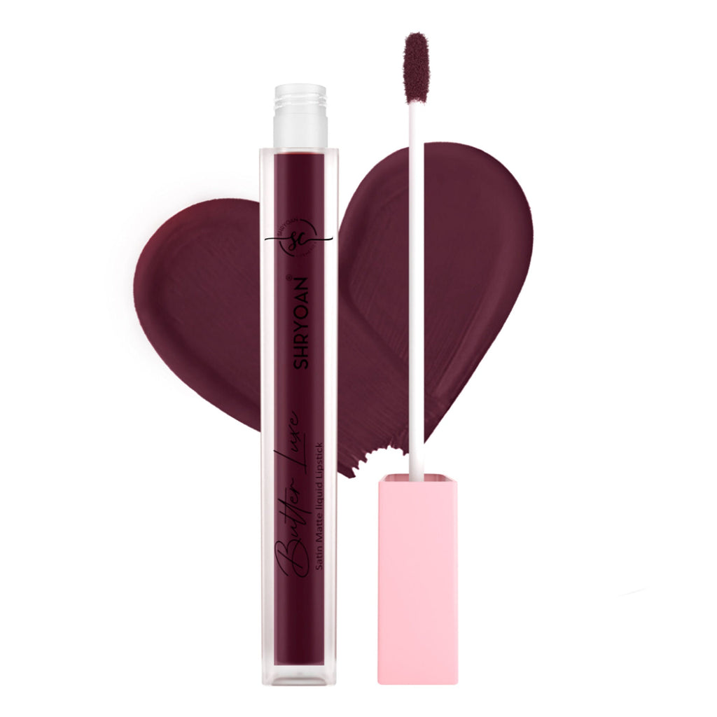 Shryoan Butter Luxe Satin Matte Liquid Lipstick - Go Grape 17 | Grocsy