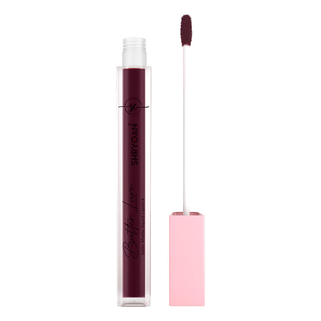 Shryoan Butter Luxe Satin Matte Liquid Lipstick - Go Grape 17 | Grocsy