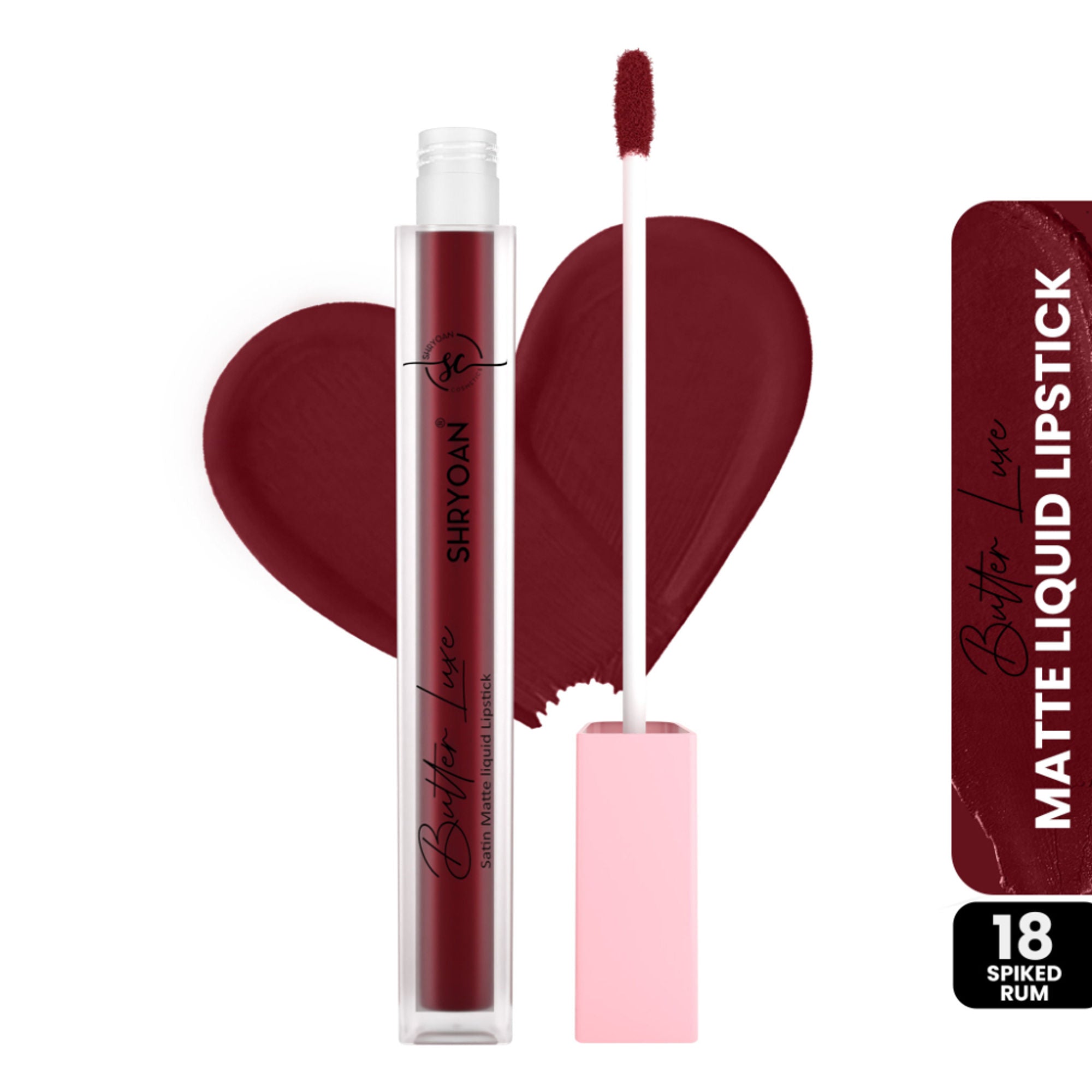 Shryoan Butter Luxe Satin Matte Liquid Lipstick - Spiked Rum 18 | Grocsy