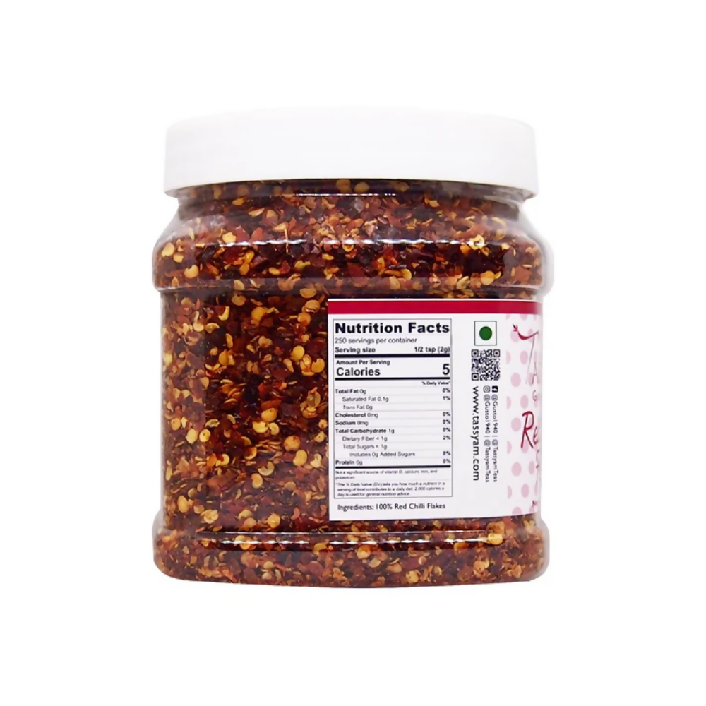 Tassyam Organics Red Chili Flakes | Grocsy