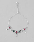 VOJ Set of 2 Traditional Heart Shaped Designer Anklet | Grocsy