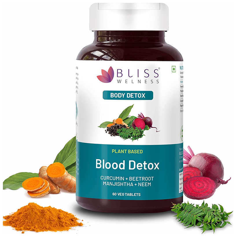 Bliss Welness Blood Detox Veg Tablet | Grocsy