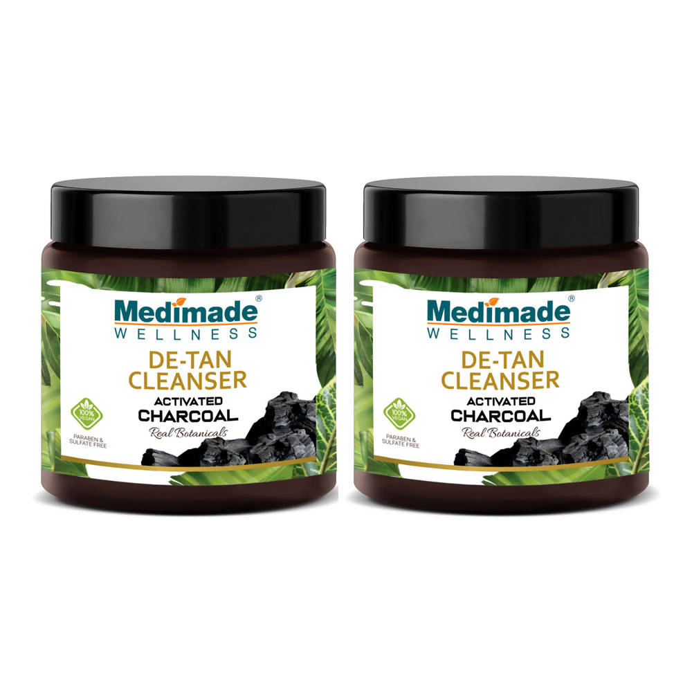 Medimade Wellness Activated Charcoal De-Tan Cleanser | Grocsy
