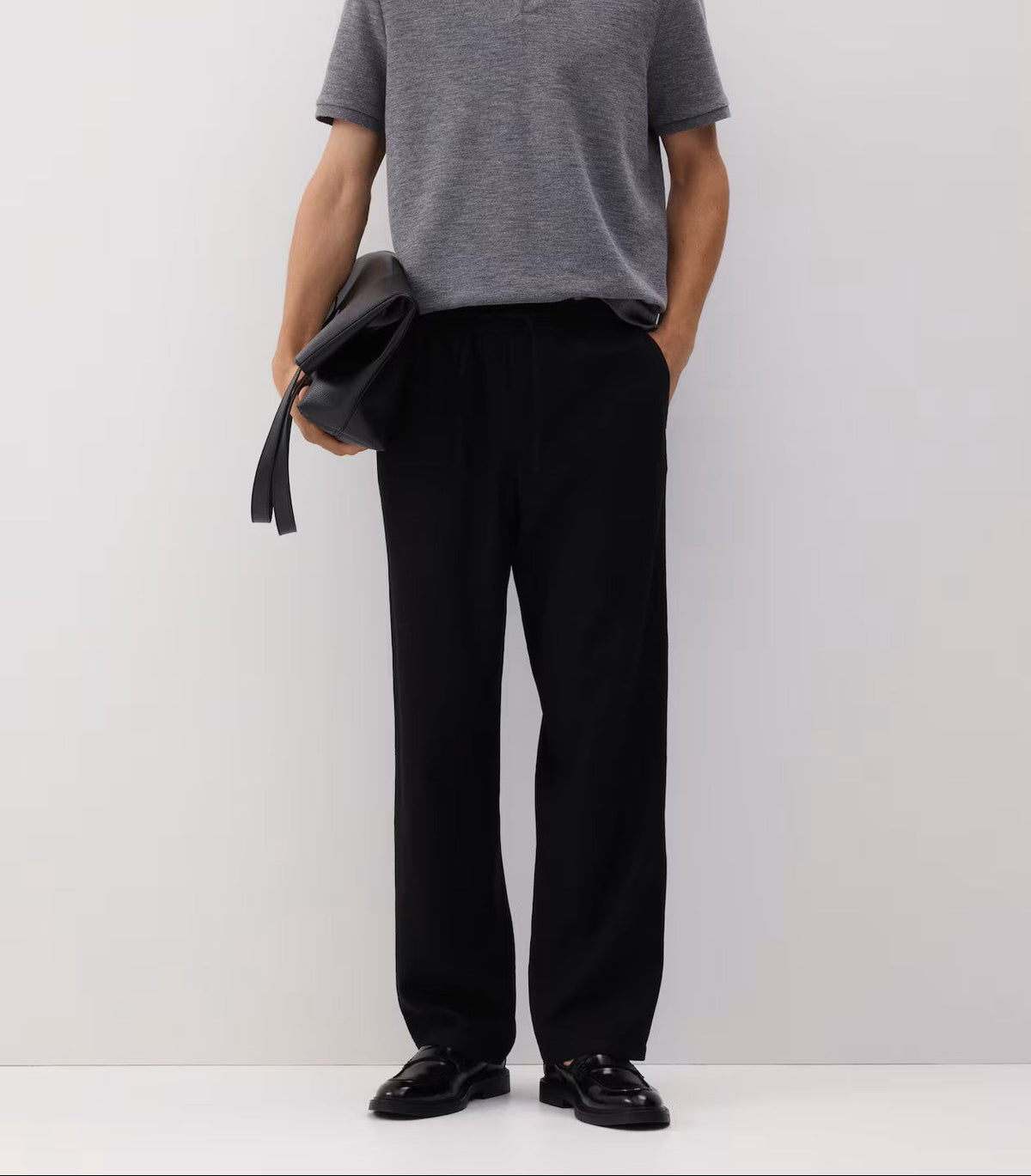 Fabmade Men’S Black Loose Fit Pajama | Grocsy