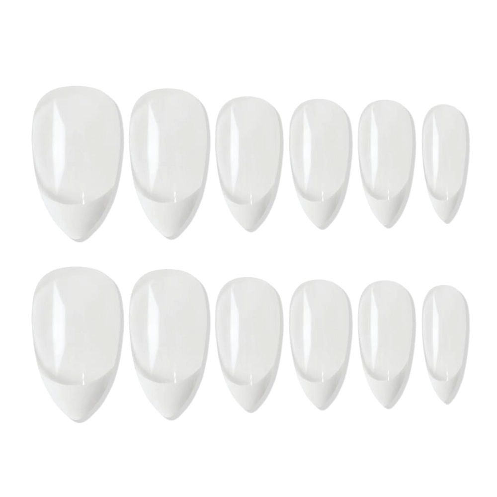 Shills Professional Reusable Press On Nails French Almond - SPN734 | Grocsy