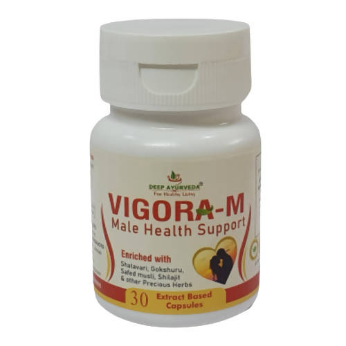 Deep Ayurveda Vigora-M 500mg Veg Capsules | Grocsy