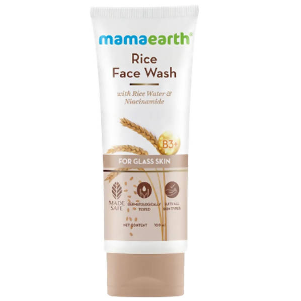 Mamaearth Rice Face Wash With Rice Water & Niacinamide | Grocsy