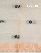 Kalanetha Shades of Grey Pure Kanchi Cotton Saree With Kanchi Traditional Border By Gayathri Reddy Designer Studio | Grocsy
