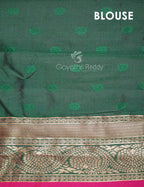 Shades of Peach Pink Floral Designbanaras Semi Silk Saree By Gayathri Reddy Designer Studio | Grocsy