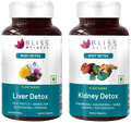 Bliss Welness Combo Pack of Body kidney & Liver Detox Veg Tablet | Grocsy