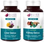 Bliss Welness Combo Pack of Body kidney & Liver Detox Veg Tablet | Grocsy