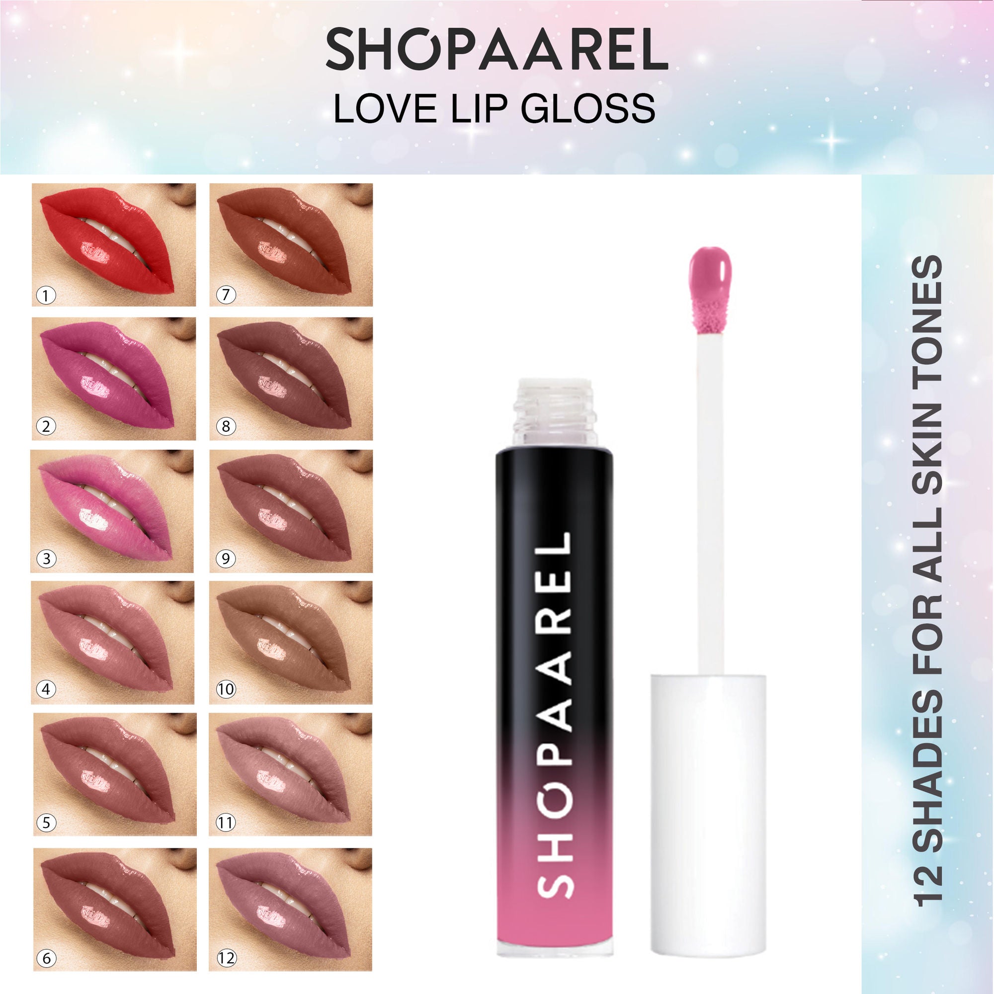 Shopaarel Gloss Love Lip Gloss - SPL02 | Grocsy