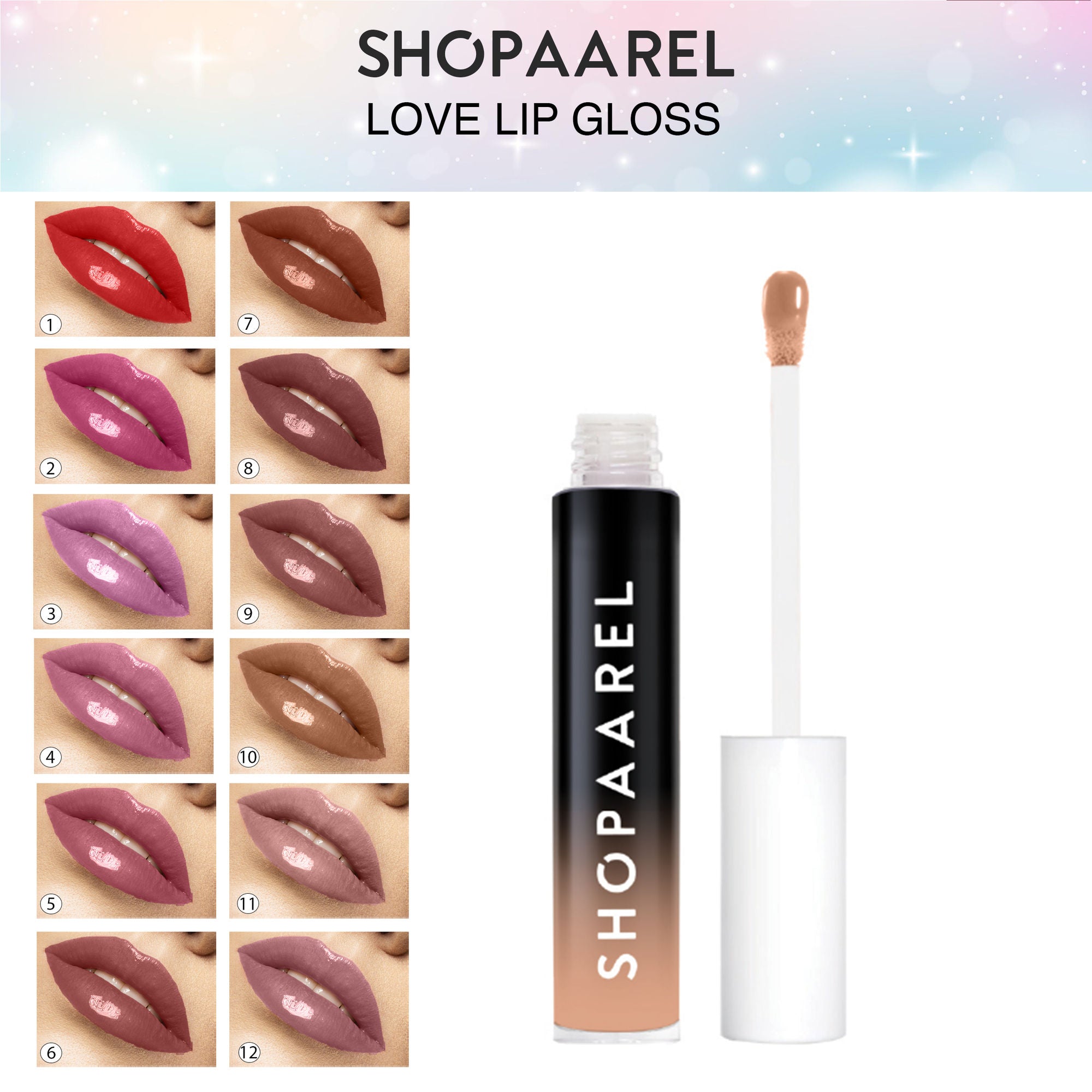 Shopaarel Gloss Love Lip Gloss - SPL10 | Grocsy