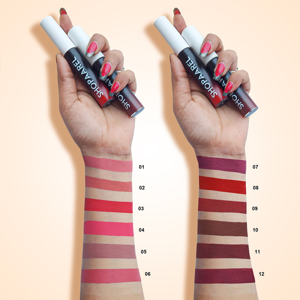 Shopaarel Gloss Love Lip Gloss (Matte Edition) - 02 | Grocsy