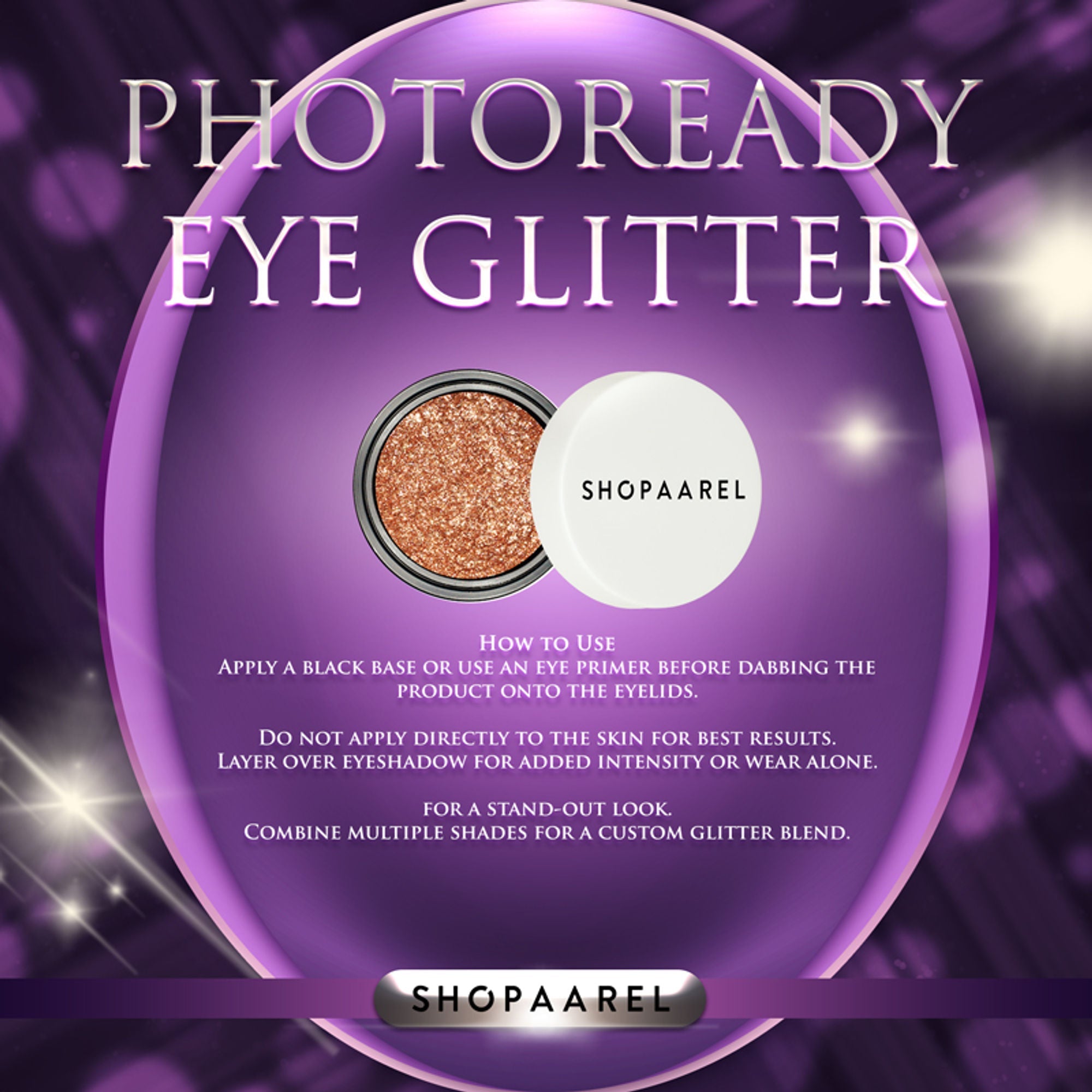 Shopaarel Photoready Eye Glitter - 01 | Grocsy