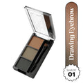 Hilary Rhoda Drawing Eyebrow Palette With 3 Natural Shades - 01 | Grocsy