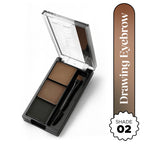 Hilary Rhoda Drawing Eyebrow Palette With 3 Natural Shades - 02 | Grocsy