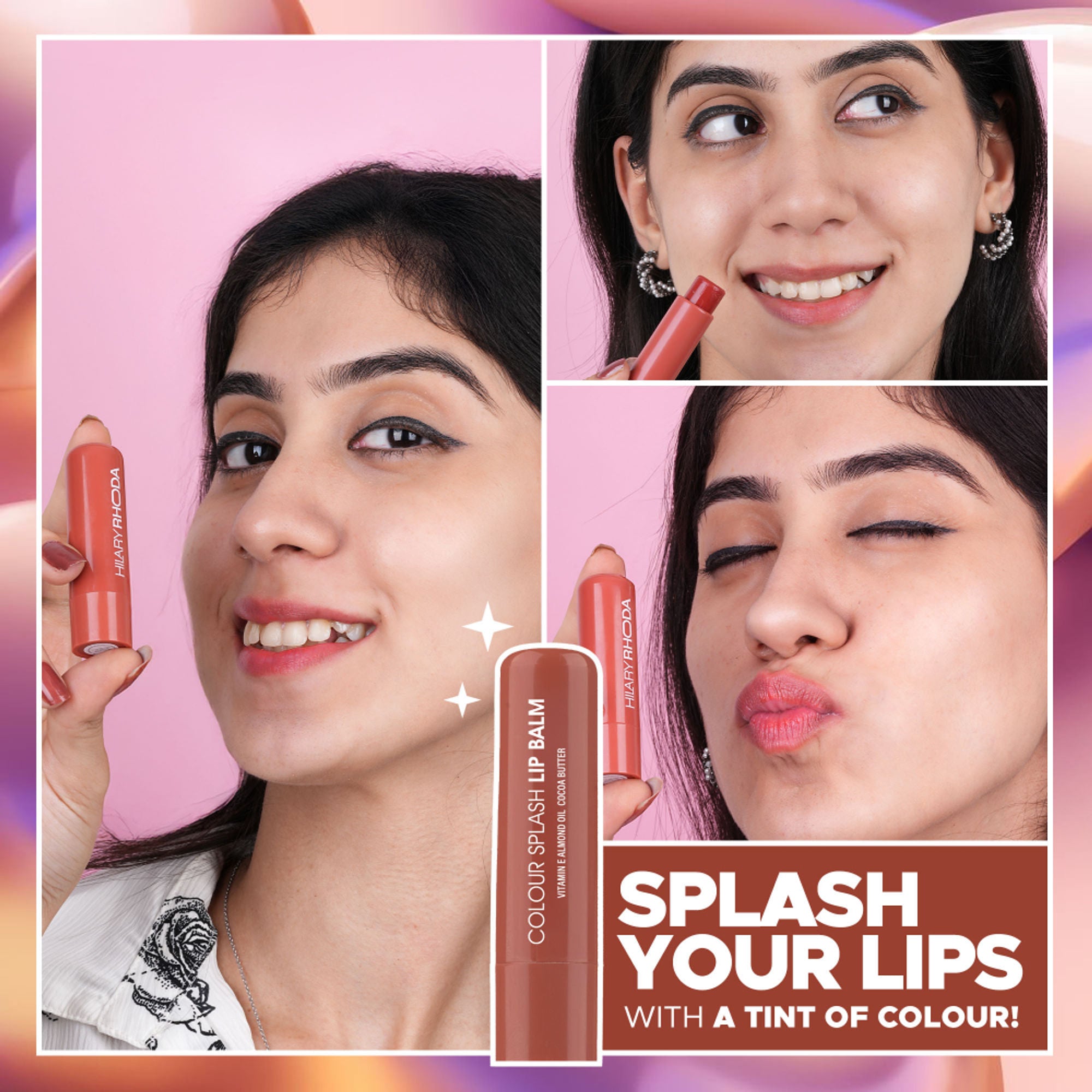 Hilary Rhoda Colour Splash Lip Balm With SPF 15 - Coffee 02 | Grocsy