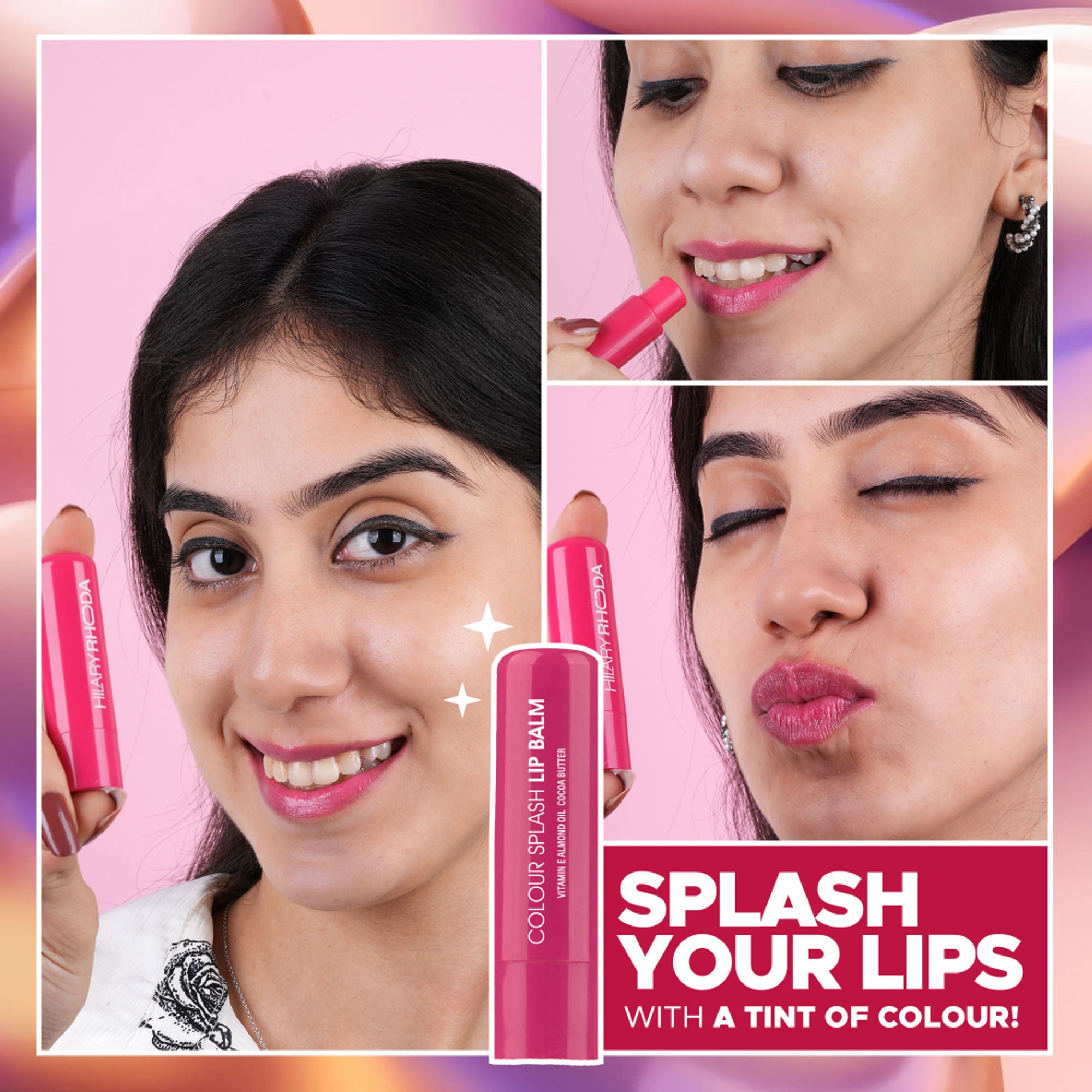 Hilary Rhoda Colour Splash Lip Balm With SPF 15 - Strawberry 03 | Grocsy