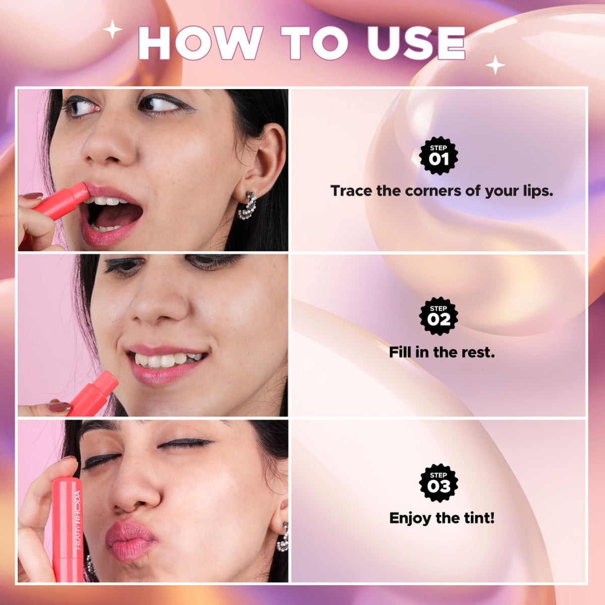 Hilary Rhoda Colour Splash Lip Balm With SPF 15 - Apricot 04 | Grocsy