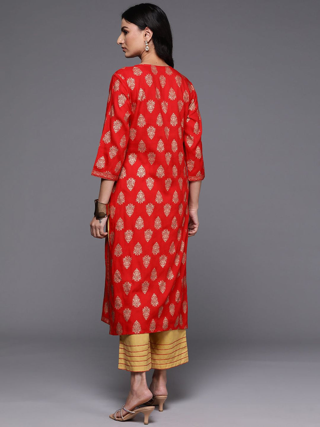 Indo Era Ethnic Motifs Printed Kurta | Grocsy