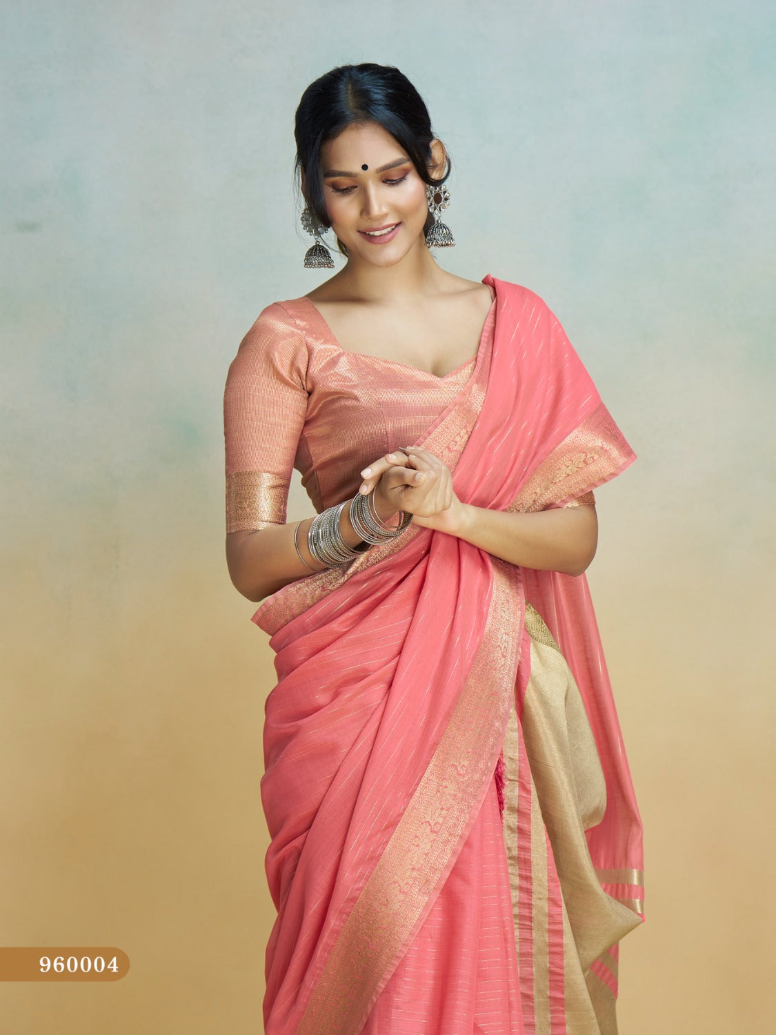 Anaita Red Handloom Khadi Silk Zari Woven Work Saree With Blouse Piece | Grocsy