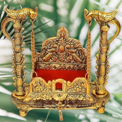 Partish Jhula for Laddu Gopal Size 0 Number|Janmashtami Palna for Home Temple Mandir | Grocsy