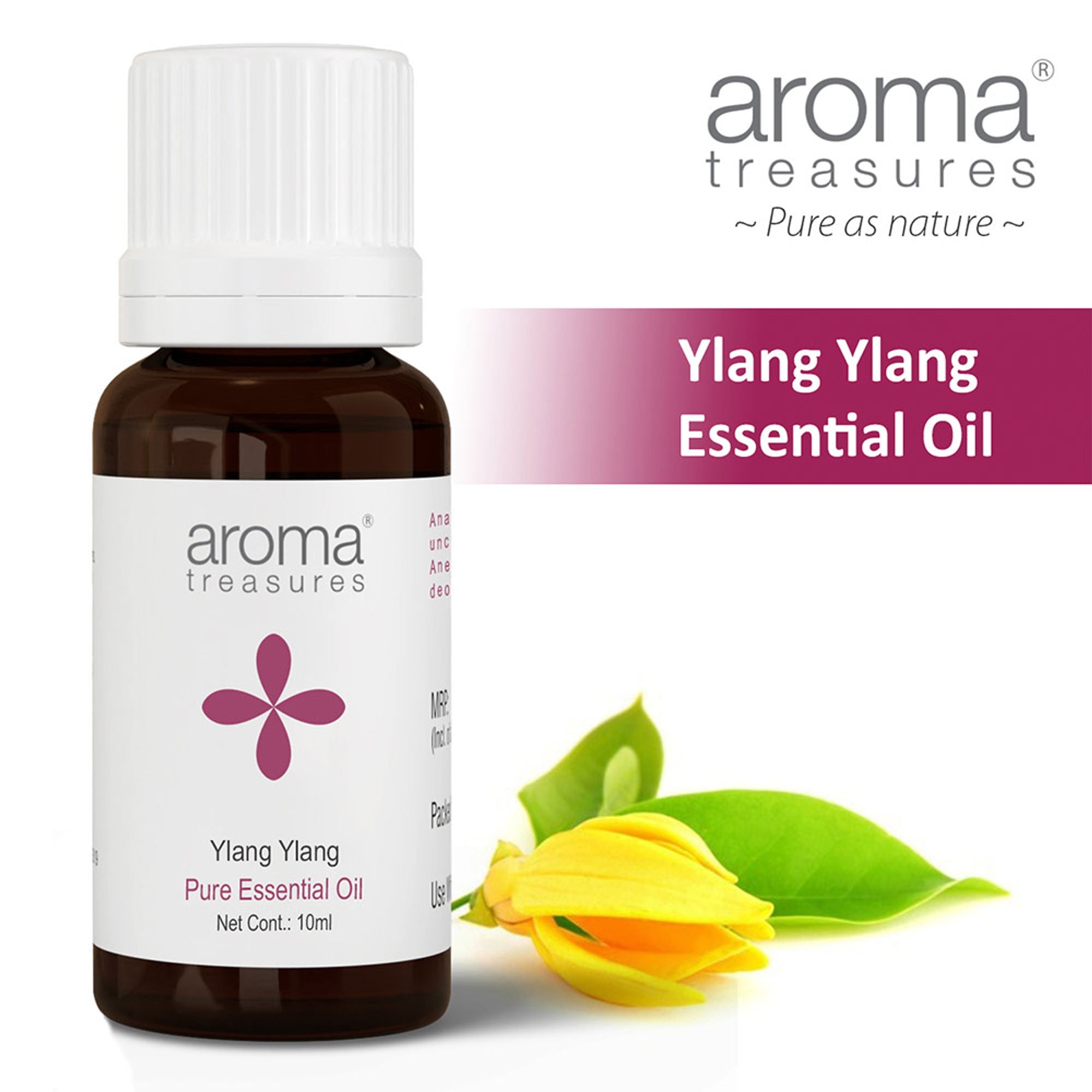 Aroma Treasures Ylang Ylang Pure Essential Oil | Grocsy
