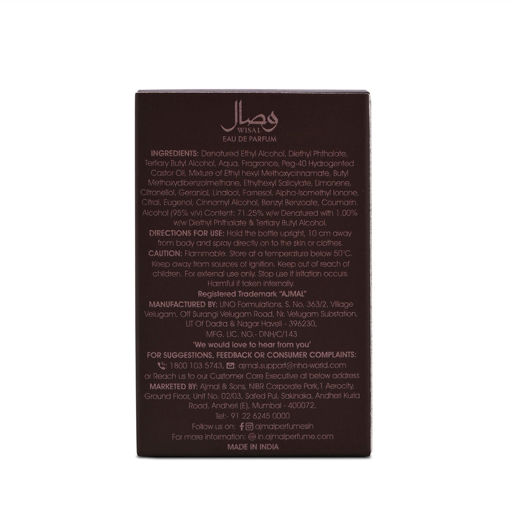 Ajmal India Wisal Perfume For Women | Grocsy