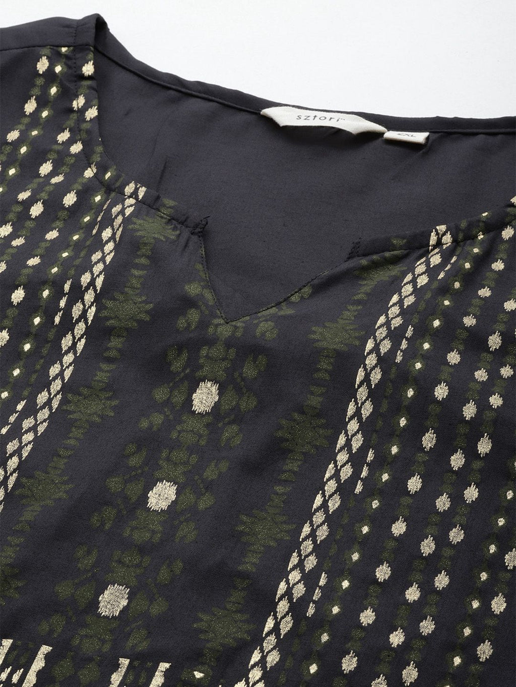 Sztori Plus Size Ethnic Motifs Printed Kurta with Trousers & Dupatta | Grocsy