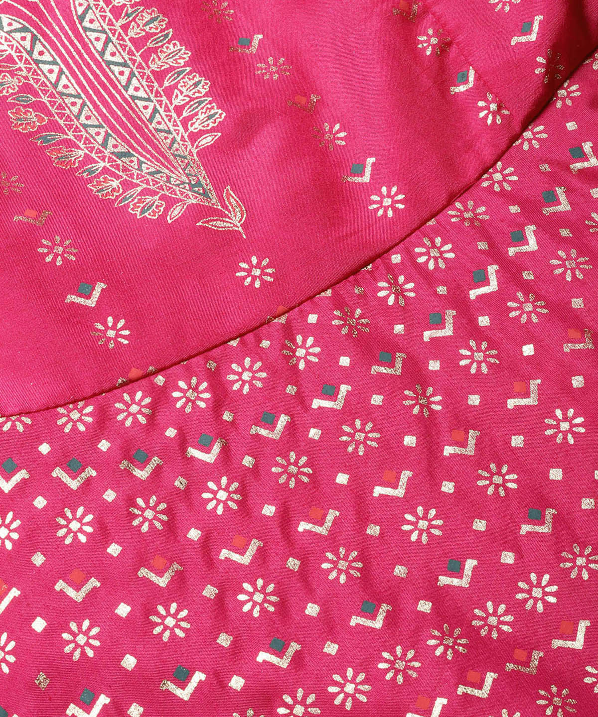 Juniper Women Fuchsia Shantoon Printed Layered Dress | Grocsy