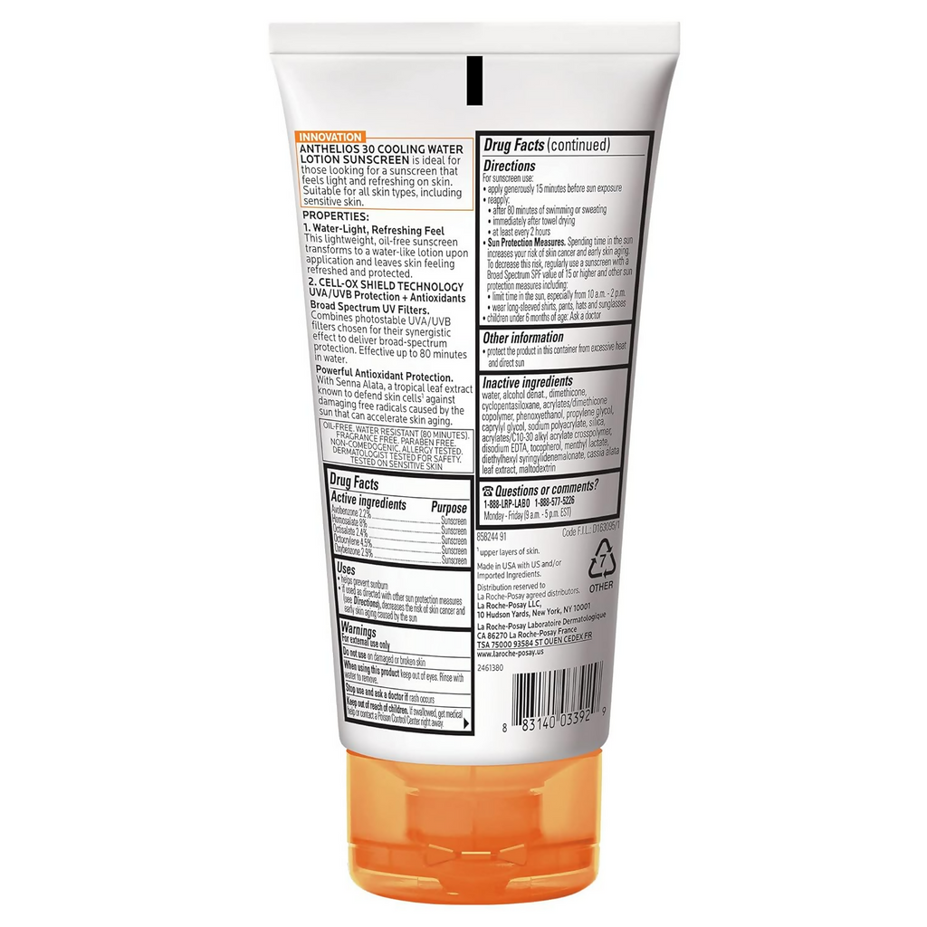La Roche-Posay Anthelios Cooling Water-Lotion Body | Grocsy